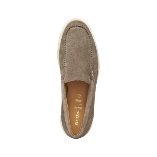 Geox Spherica EC17 Men's Loafer Dove Grey Suede Comfort Shoes Size 40 Lightweight Cushioning Stylish Slip On Daily Wear Breathable Upper Premium Quality U55LAD.00020.C1018 - Image 6
