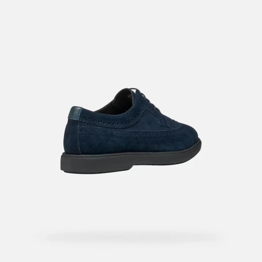 Geox Spherica EC17 Men's Lace Up Shoes Navy Suede 41 Featuring Advanced Breathability and Unrivaled Comfort Perfect for City Dressing and Everyday Wear High Cushioning Technology - Image 13