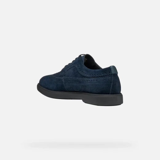 Geox Spherica EC17 Men's Lace Up Shoes Navy Suede 41 Featuring Advanced Breathability and Unrivaled Comfort Perfect for City Dressing and Everyday Wear High Cushioning Technology - Image 8