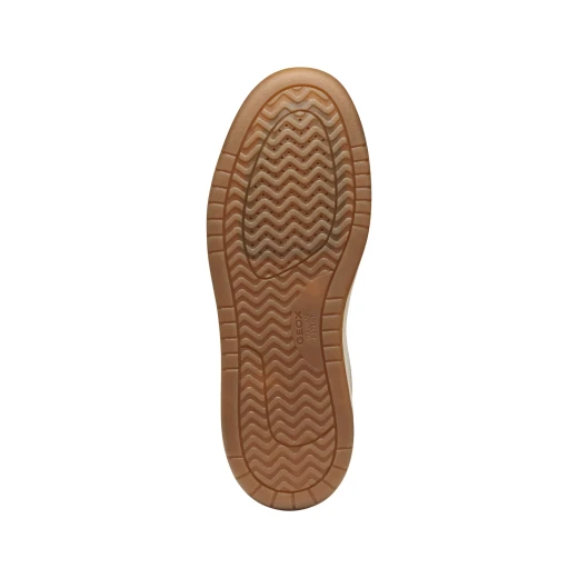 Geox Sedral Court Men's Sneakers Papyrus Color Crafted from Nappa Leather with Suede Inserts, Size 44, Comfortable and Stylish Everyday Footwear U56M5A.08522.C1056 - Geox - Image 10
