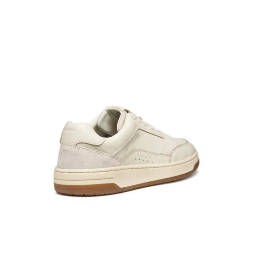 Geox Sedral Court Men's Sneakers Papyrus Color Crafted from Nappa Leather with Suede Inserts, Size 44, Comfortable and Stylish Everyday Footwear U56M5A.08522.C1056 - Geox - Image 13