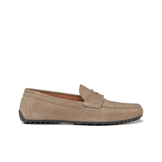 حذاء لوفر رجالي إستريا رمادي دوف مقاس 45 من جلد الغزال سهل الارتداء حذاء رسمي مريح وقابل للتنفس مثالي للطراز الحضري U653KB 00022 C1018 - جيوكس - Image 2