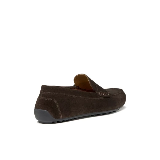 Istria Man Dark Brown Suede Loafer 42 Metropolitan Style Elegant and Practical Men's Slip On Shoe Breathable and Comfortable Made in Italy ITEMCODE:U653KB.00022.C6006 - Geox - Image 5