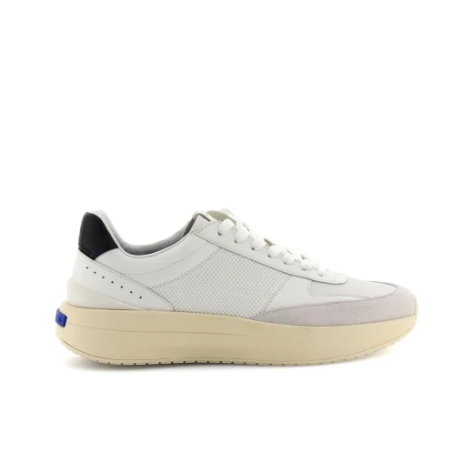 Blue Touch GXRN 01 Men's Sneakers High Sole Breathable Comfortable Nappa Leather Mesh Urban Design Size 43 White Fashion Footwear - Geox - Image 2