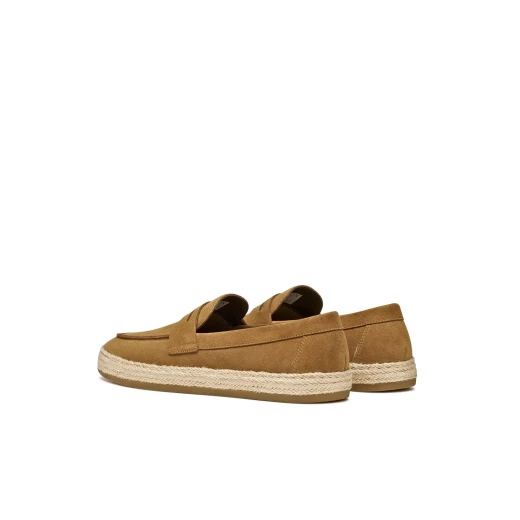Pantelleria Men's Toffee Suede Moccasins with Espadrille Sole Size 40. Comfortable and Relaxed Design for Casual Wear. Italian Craftsmanship. - Image 7