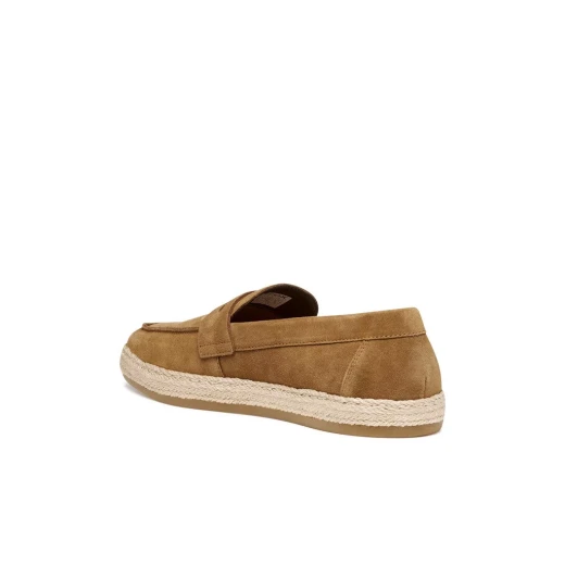 Pantelleria Men's Toffee Suede Moccasins with Espadrille Sole Size 40. Comfortable and Relaxed Design for Casual Wear. Italian Craftsmanship. - Image 9