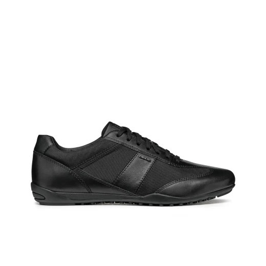 Wells Man City Sneaker Black Crafted From Nappa and Fabric Sporty Vibe Casual Style Size 41 Versatile Design for Men's Fashion - Geox - Image 11