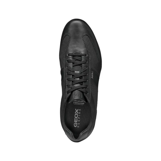 Wells Man City Sneaker Black Crafted From Nappa and Fabric Sporty Vibe Casual Style Size 41 Versatile Design for Men's Fashion - Geox - Image 4