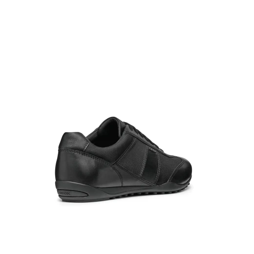 Wells Man City Sneaker Black Crafted From Nappa and Fabric Sporty Vibe Casual Style Size 41 Versatile Design for Men's Fashion - Geox - Image 7