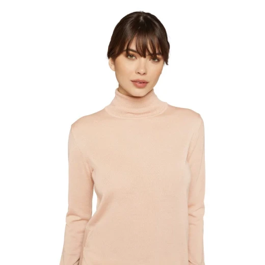 Geox Knit Woman's Sweater in Rose, Breathable Apparel with Exclusive Patent Technology, Medium Size, Waterproof and Sweat-Evaporating Design, Fast Delivery and Easy Exchange - Image 4