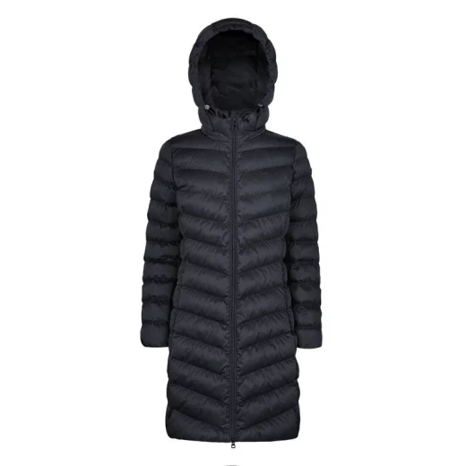 Zosma Women's Longline Jacket Sky Captain 48 Detachable Hood Recycled Fabric Zosma Women's Longline Jacket Sky Captain 48 Detachable Hood Recycled Fabric