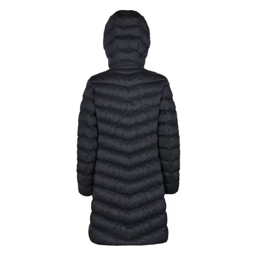 Zosma Women's Longline Jacket Sky Captain 48 Detachable Hood Recycled Fabric - Geox - Image 6