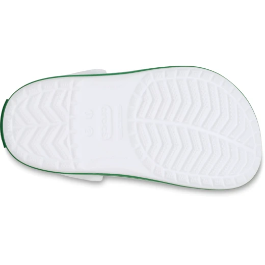 Crocs Kids' Crocband Clog White Lightweight Comfort Shoes for Boys & Girls Sizes 32 33 with Sporty Racing Stripe Design Durable Croslite Material for All Day Wear - Crocs - Image 6