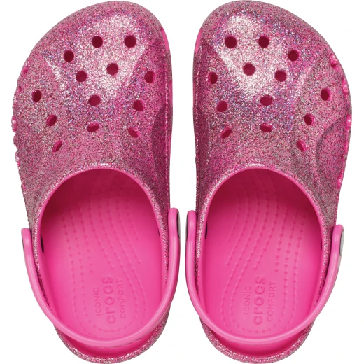 Crocs Toddler Baya Glitter Clog Purple 22 23 Lightweight Comfort Shoes - Crocs - Image 4