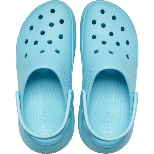 Crocs Women's Classic Crush Clog Blue Comfortable Clogs Featuring Added Height And Bold Design With Pivoting Backstrap, Sizes 36 37. Perfect for Casual Wear. - Crocs - Image 23