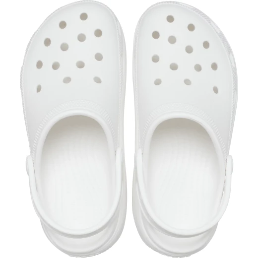 شبشب كروكس كيدز كلاسيك كيوتي أبيض فلات فورم مقاس 29 30 - كروكس - Image 11