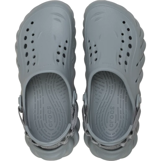 Crocs Unisex Echo Clog: Gray Comfort Footwear for Unrestricted Movement with LiteRide Insole. Sizes 37 38 Available. Stylish Athletic Aesthetic Design. - Crocs - Image 4