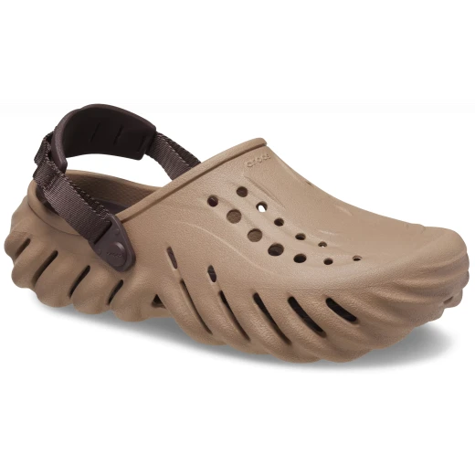 Crocs Unisex Echo Clog Brown Slip On Comfort Footwear Sizes 43 44 Sporty Design Lightweight Breathable Clogs for Everyday Wear Comfortable Croslite Construction - Crocs - Image 3