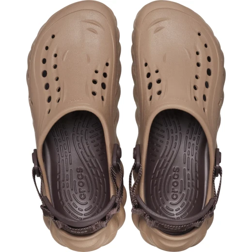 Crocs Unisex Echo Clog Brown Slip On Comfort Footwear Featuring Croslite Construction and LiteRide Drop In Footbed Sizes 46 47 Perfect For Streetwear Inspired Looks - Crocs - Image 4