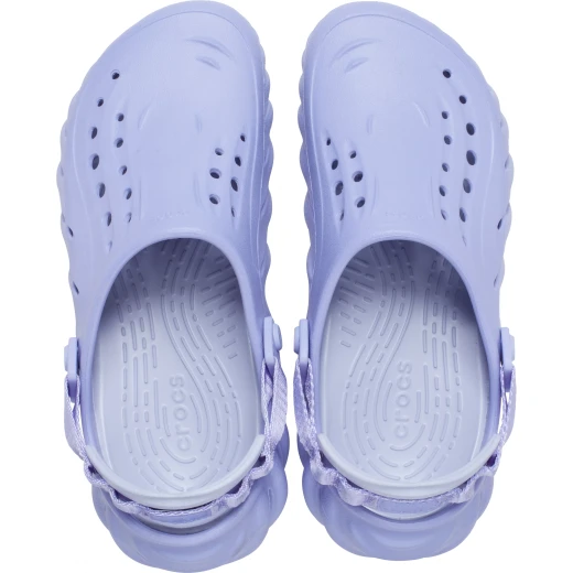 Crocs Unisex Echo Clog: Purple Comfort Footwear, Lightweight, Water Friendly, with Ventilation Ports, Includes Size 45 46. Sport Inspired Design - Crocs - Image 4