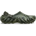 Crocs Unisex Echo Marbled Clog Green 38 39 Comfortable Streetwear Style Lightweight Breathable Fully Molded Croslite Construction LiteRide Drop In Footbed Durable Design - Crocs