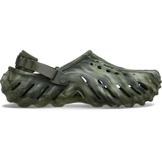 Crocs Unisex Echo Marbled Clog Green 38 39 Comfortable Streetwear Style Lightweight Breathable Fully Molded Croslite Construction LiteRide Drop In Footbed Durable Design - Crocs - Image 2