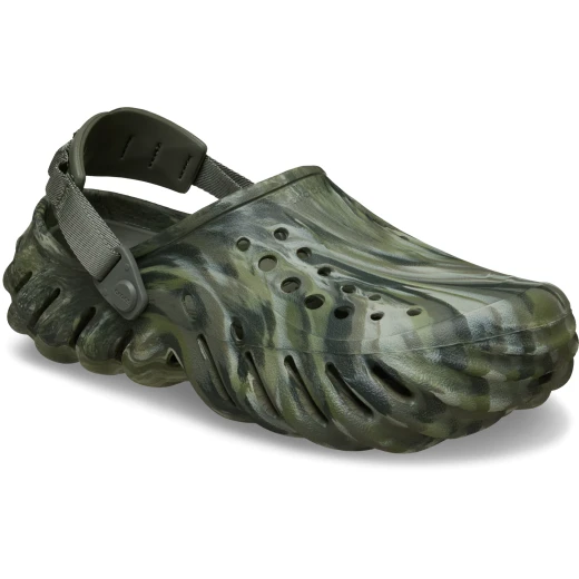 Crocs Unisex Echo Marbled Clog Green 38 39 Comfortable Streetwear Style Lightweight Breathable Fully Molded Croslite Construction LiteRide Drop In Footbed Durable Design - Crocs - Image 3