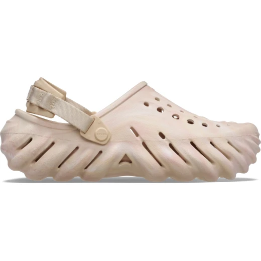 Crocs Unisex Echo Marbled Clog Beige 36 37 Comfort Slip On Shoes - Crocs - Image 2