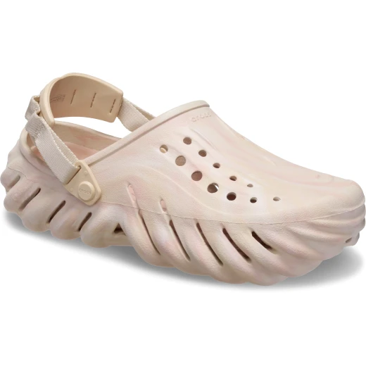 Crocs Unisex Echo Marbled Clog Beige 39 40 Comfort Slip On Shoes - Crocs - Image 3