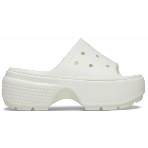 Stomp Collection Women's Stomp Slides Off White Color Featuring Exaggerated Chunky Soles Sizes 37 38 Lightweight Design Stylish and Daring Footwear For Women - Crocs - Image 2
