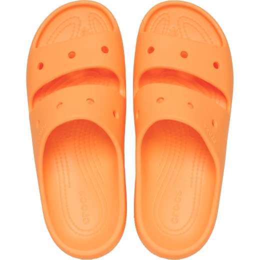 صنادل كروكس كلاسيك II للجنسين باللون البرتقالي مريحة للغاية بمقاس 37 38، تتميز بتصميم Crocs Comfort الأيقوني، مثالية للتخصيص باستخدام سحر Jibbitz - كروكس - Image 7