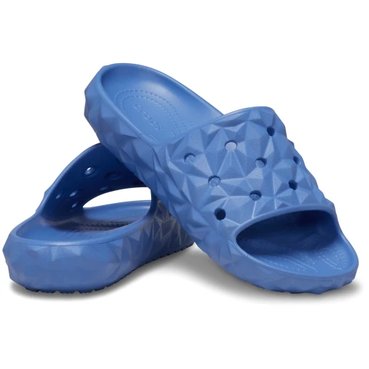 شبشب سلايد كلاسيكي هندسي للجنسين 2.0 باللون الأزرق، مقاسات 37-38. يتميز براحة Crocs الأيقونية للارتداء طوال اليوم. مثالي للتخصيص بزخارف Jibbitz. - كروكس - Image 20