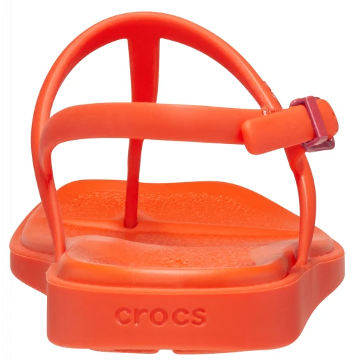 Miami Thong Flip Sandals for Women, Featuring a Trendy Square Toe Design, Adjustable Heel Strap, and Sleek Wedge for Comfort and Style. Available in Orange, Sizes 37-38. - Crocs - Image 21