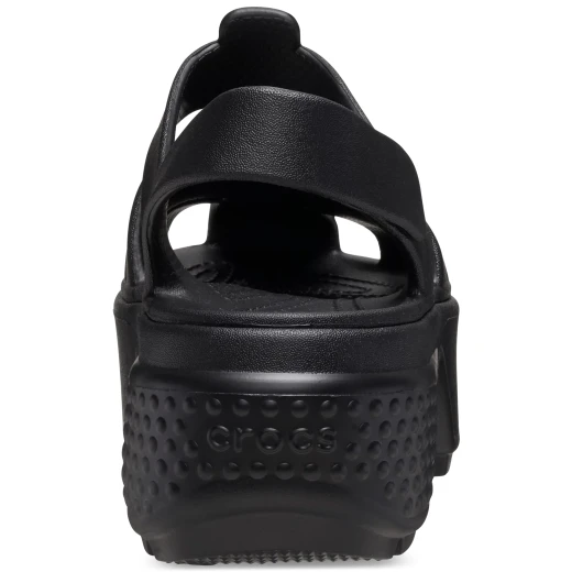 صندل ستومب فيشرمان نسائي أسود بمقدمة مغلقة ونعل سميك مبالغ فيه، حزام خلفي قابل للتعديل ونعل سفلي متين. مقاسات 37 38. تصميم أنيق وعصري. - كروكس - Image 13