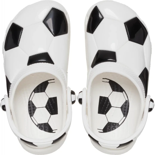 Crocs Toddler Soccer Ball Clog White 27 28 Lightweight Comfort - Crocs - Image 8