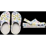 Crocs KIDS Classic Pastel Pets Clog White 36 37 Lightweight Comfortable Clogs Pastel Colors Iconic Crocs Comfort Easy Clean Fast Drying Durable Perfect for Toddlers - Crocs