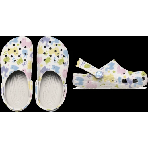 Crocs Kids Classic Pastel Pets Clog White 28 29 Lightweight Comfortable Clogs for Toddlers Easy to Clean and Quick Drying Iconic Crocs Comfort - Crocs - Image 2