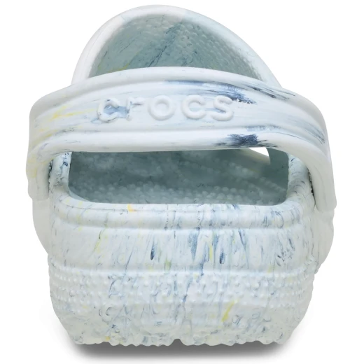 Classic Unisex Watercolor Marbled Clogs in Navy Swirl Design, Comfortable Croslite Foam Construction, Sizes 36 37 for a Unique Artistic Style - Image 4