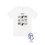 Custom Kids' White T Shirt Featuring X O Mansaf Design, Perfect for Independence Day Celebrations & National Events. Crafted for 12 Year Olds, Made from Premium Cotton.