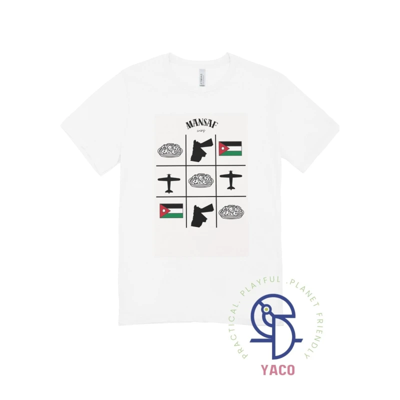 Kids White T Shirt X O Mansaf Design Independence Day 6 Years