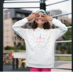 100 Days Unicorn Hoodie for Kids Black 8 Years Old Premium Quality Soft Cotton Hoodie with Unique Design Perfect for Everyday Wear and a Touch of Personality to Your Wardrobe - 100 days