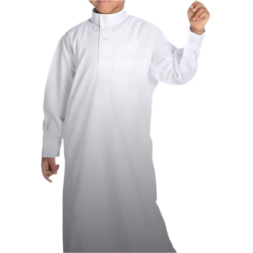 Elegant Boy's White Dishdash, Traditional Thobe for Boys Aged 4 Years, Comfortable and Breathable Fabric, Perfect for Special Occasions and Everyday Wear - Image 2