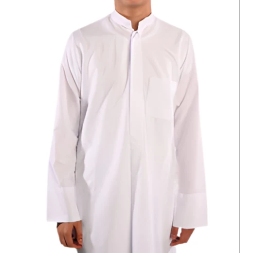 Elegant Boy's White Dishdash, Traditional Thobe for Boys Aged 4 Years, Comfortable and Breathable Fabric, Perfect for Special Occasions and Everyday Wear - Image 3