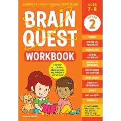 كتاب Brain Quest للصف الثاني: أنشطة الرياضيات واللغة والفنون والعلوم