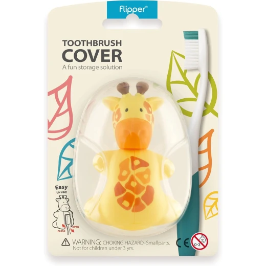 Giraffe Toothbrush Cover for Kids, Fun Animal Design, Protective Case