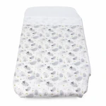 Chicco Next2Me Crib Sheets Set Grey Sheep 2-Piece 100% Cotton Breathable Fits Next2Me, Dream, Magic, and Essential Cribs Machine Washable Soft Baby Bedding Sheets Premium Quality, 50x110cm - Chicco