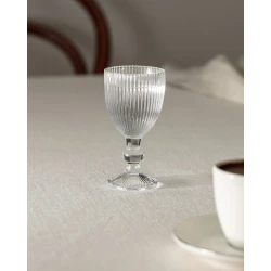 Paris Footed Coffee Side Set 4 Piece Glassware Elegant Design Crystal Clear For Coffee and Tea Serving 4 Piece Set Perfect for Entertaining Guests