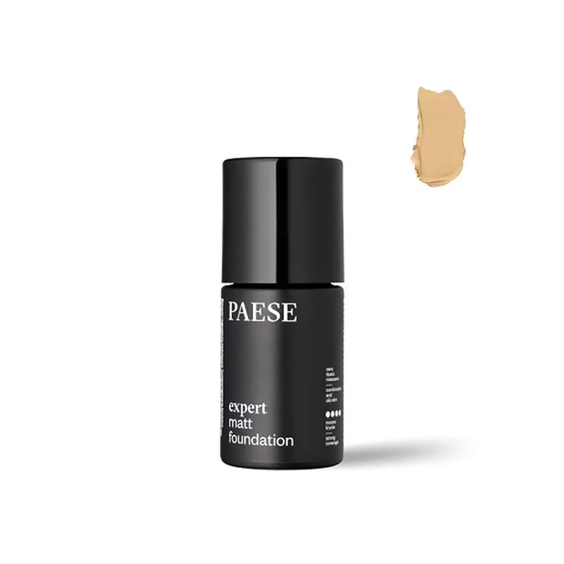 Paese Expert Matt Foundation 500W Light Beige for Matte Finish and Even Skin Tone - Paese