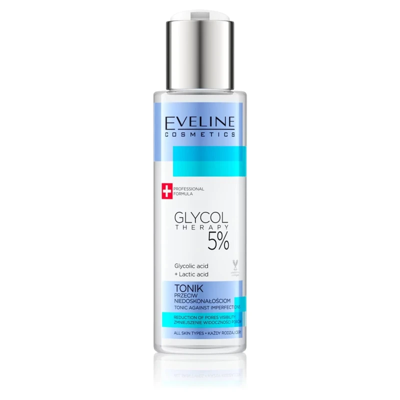 Eveline Glycol Therapy 5% Glycolic Acid Tonic for Imperfections and Uneven Texture 110 ml - Eveline