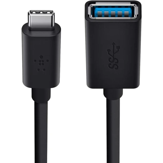 Belkin USB-C to USB-A Adapter - Fast Charging & Data Transfer for MacBook & Chromebook